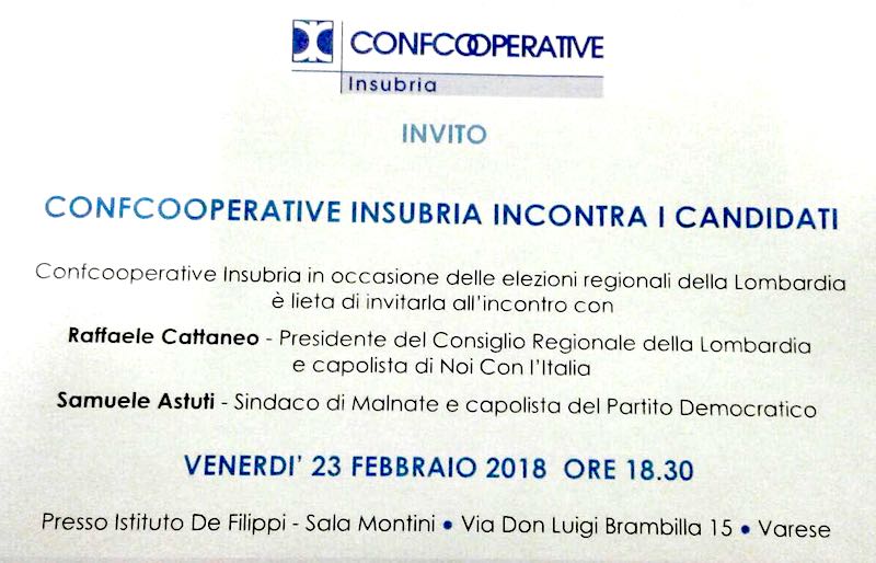 Cattaneo e Astutti a Confcooperative Insubria